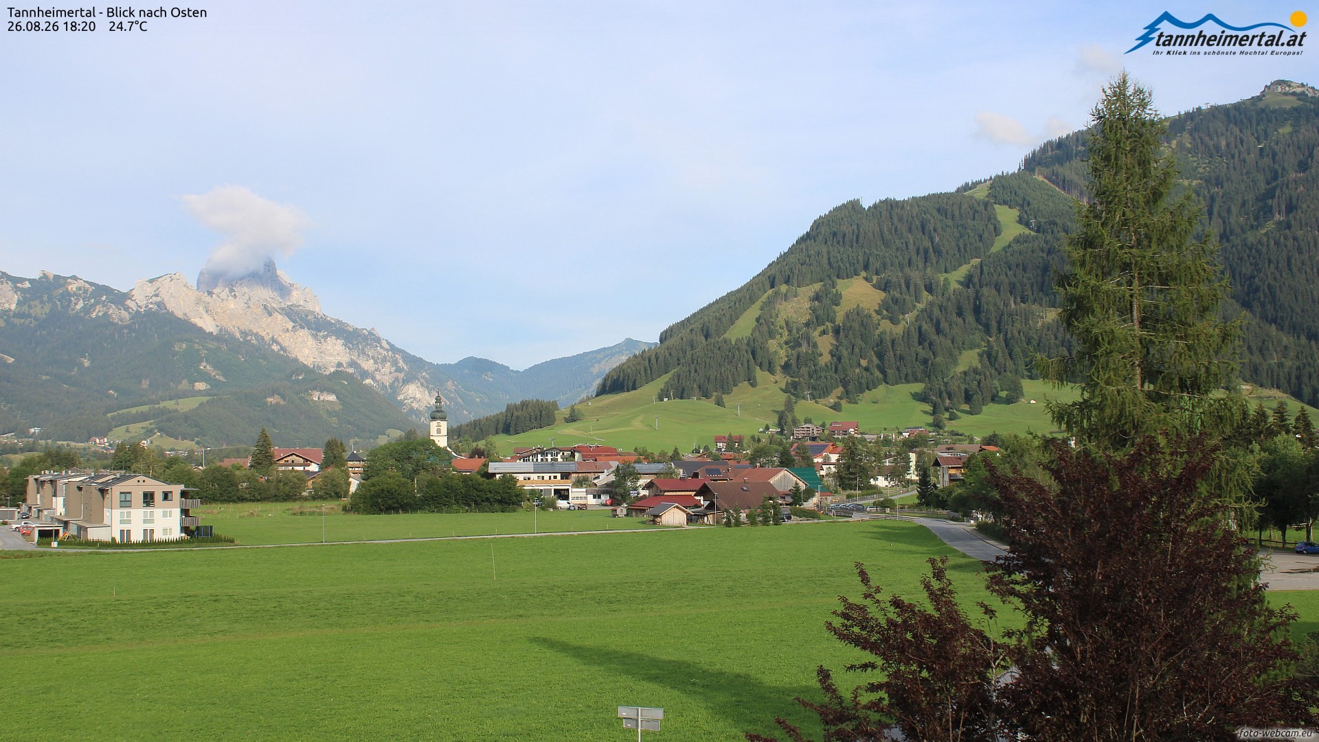 Archived image Webcam Ski Resort Schattwald Zöblen