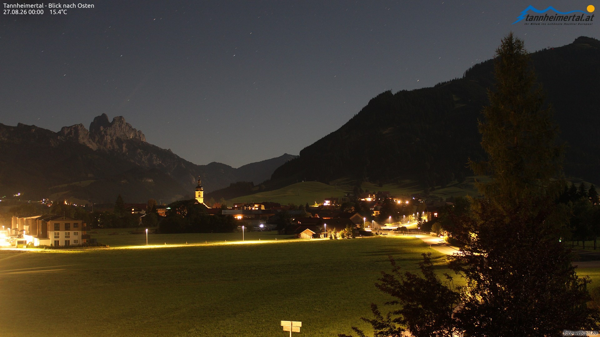 Archiv Foto Webcam Blick ins Tannheimer Tal