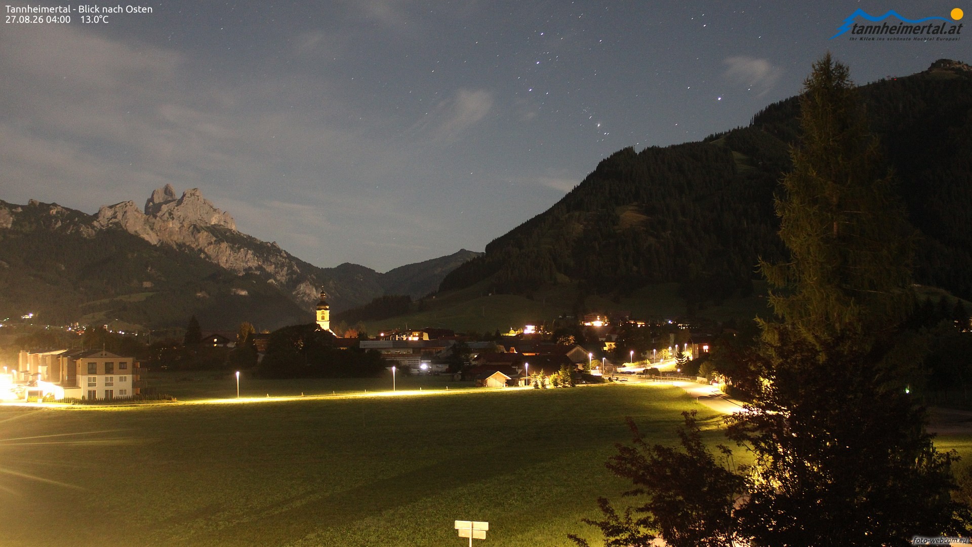 Archiv Foto Webcam Blick ins Tannheimer Tal