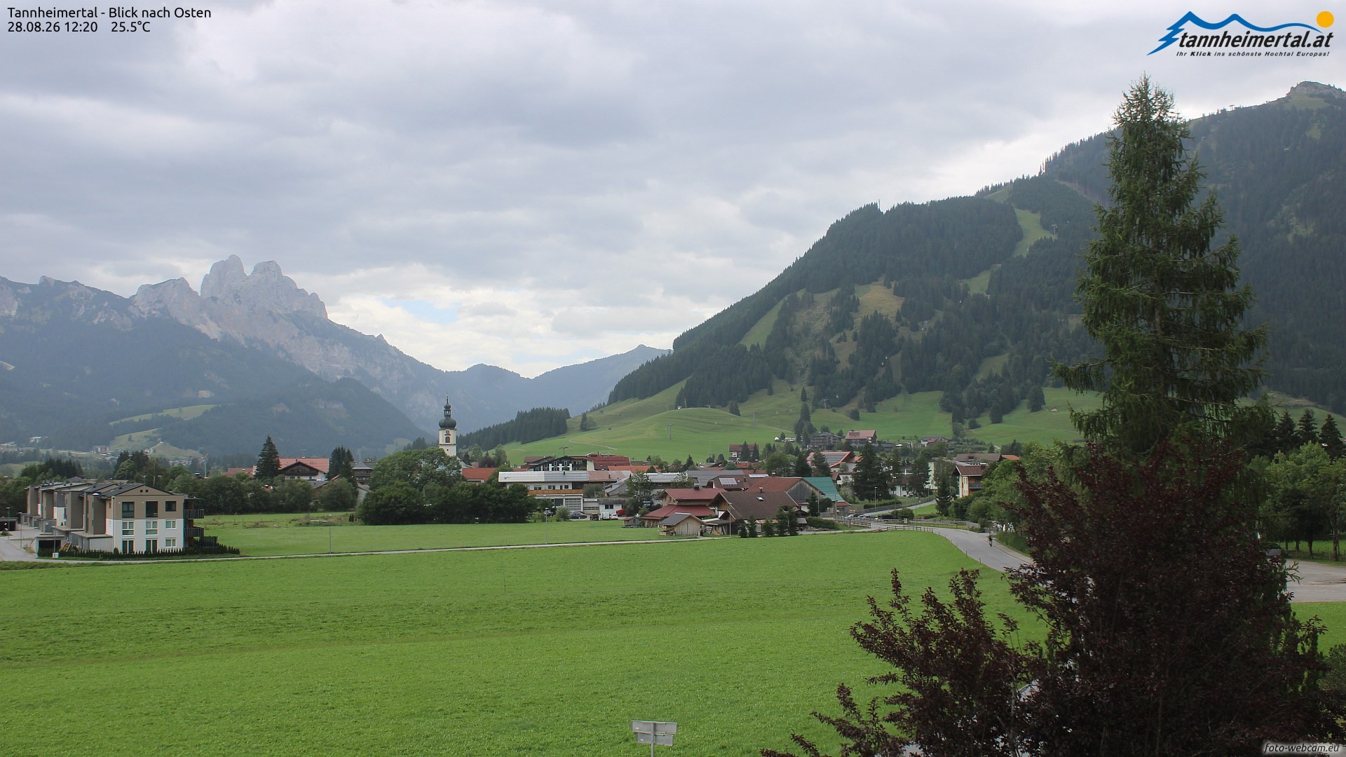 Archived image Webcam Ski Resort Schattwald Zöblen