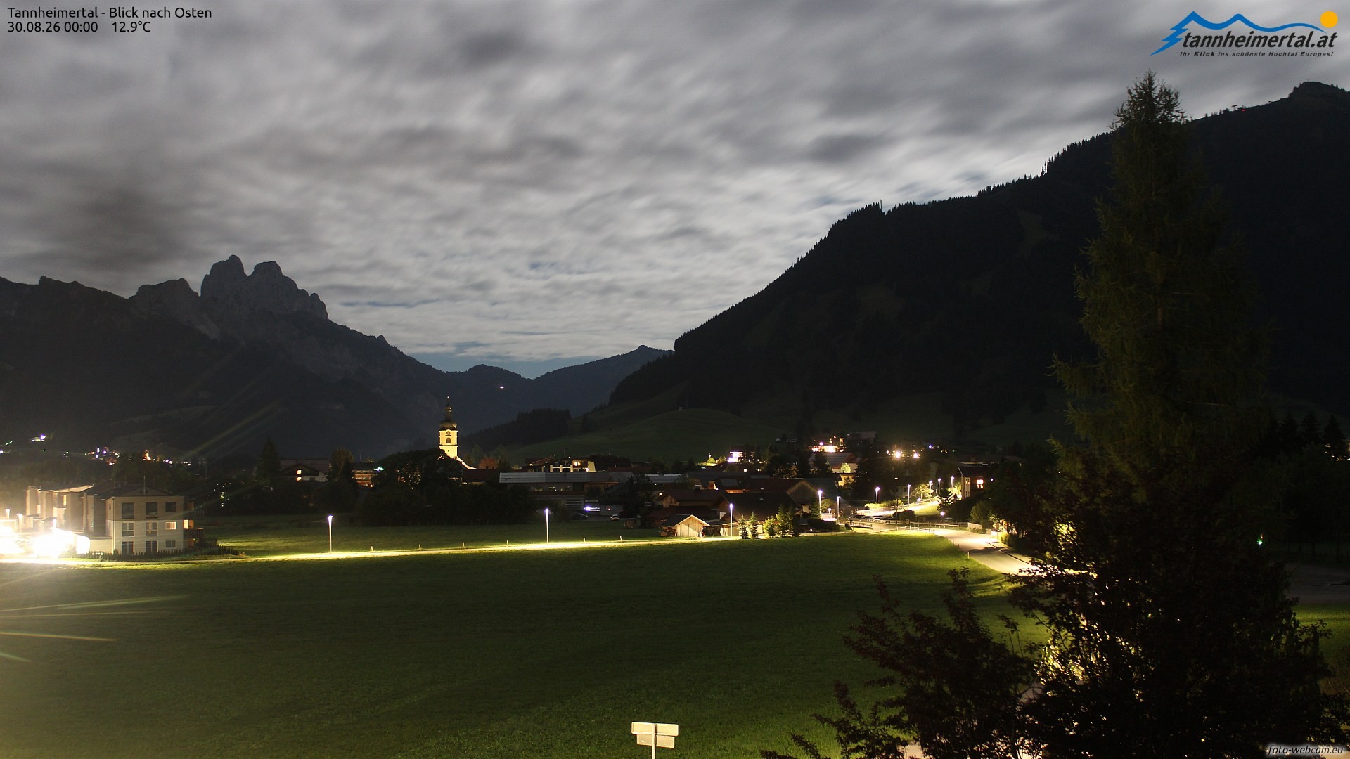 Archiv Foto Webcam Blick ins Tannheimer Tal