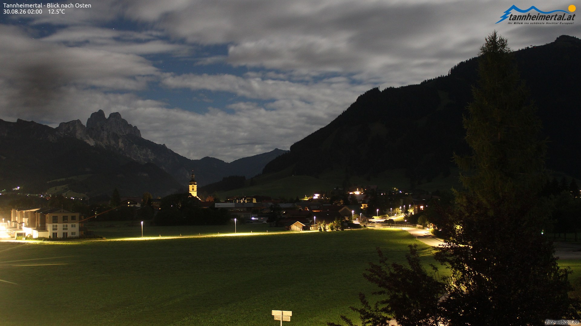 Archiv Foto Webcam Blick ins Tannheimer Tal