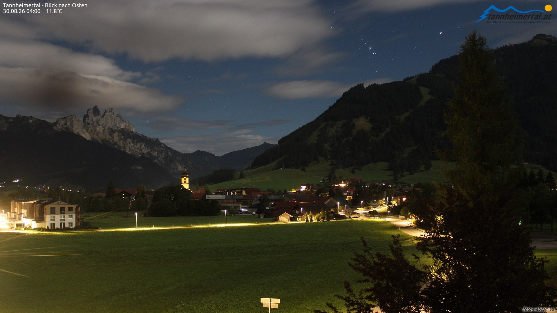 Archiv Foto Webcam Blick ins Tannheimer Tal
