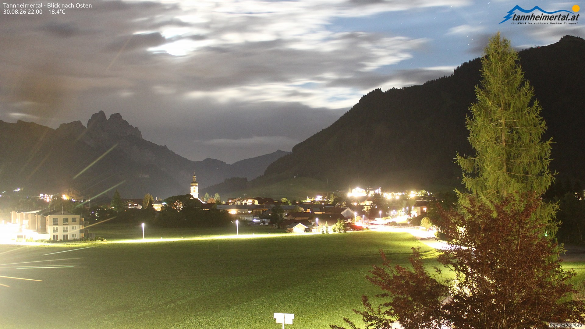 Archiv Foto Webcam Blick ins Tannheimer Tal
