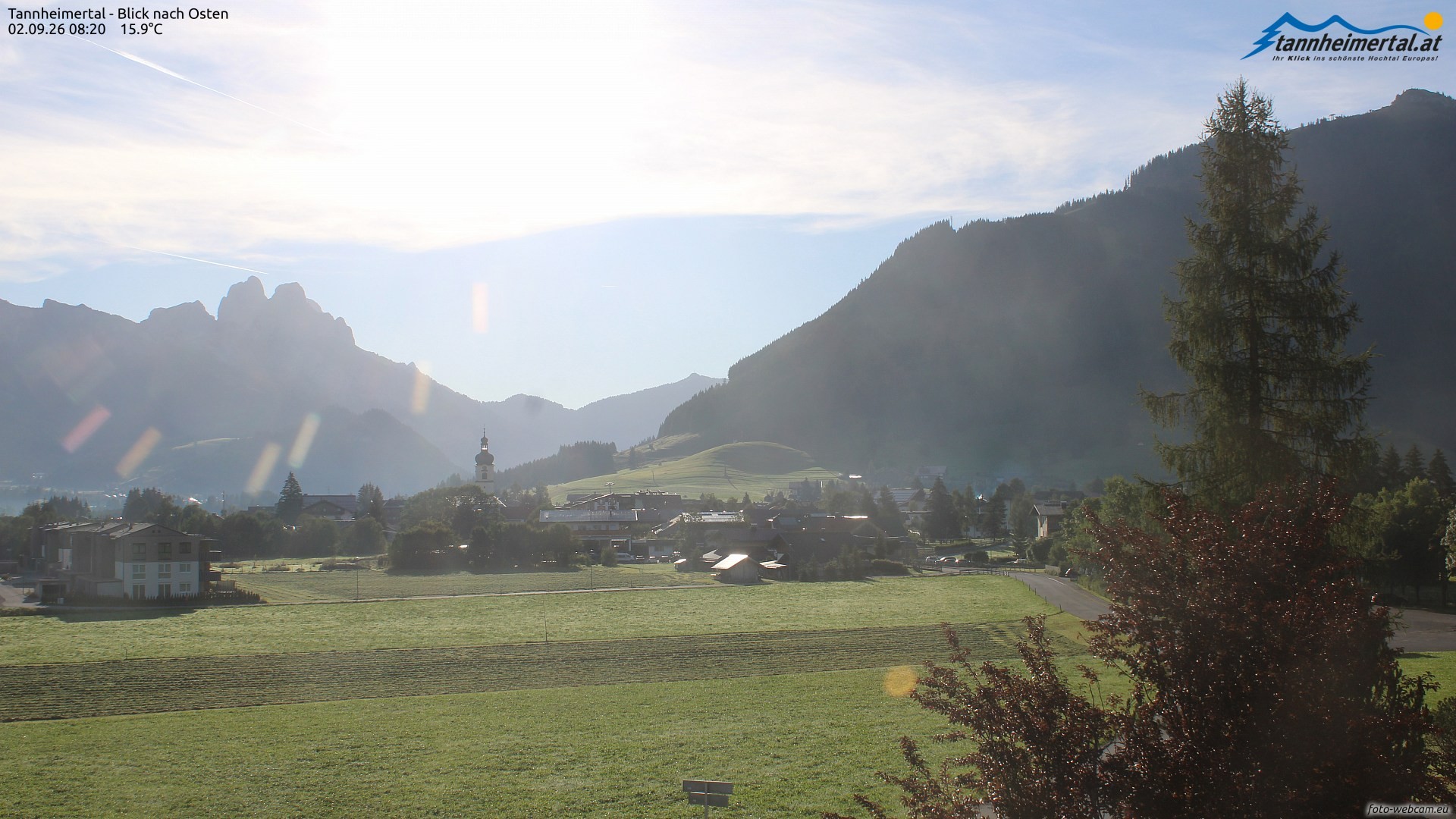 Archived image Webcam Ski Resort Schattwald Zöblen