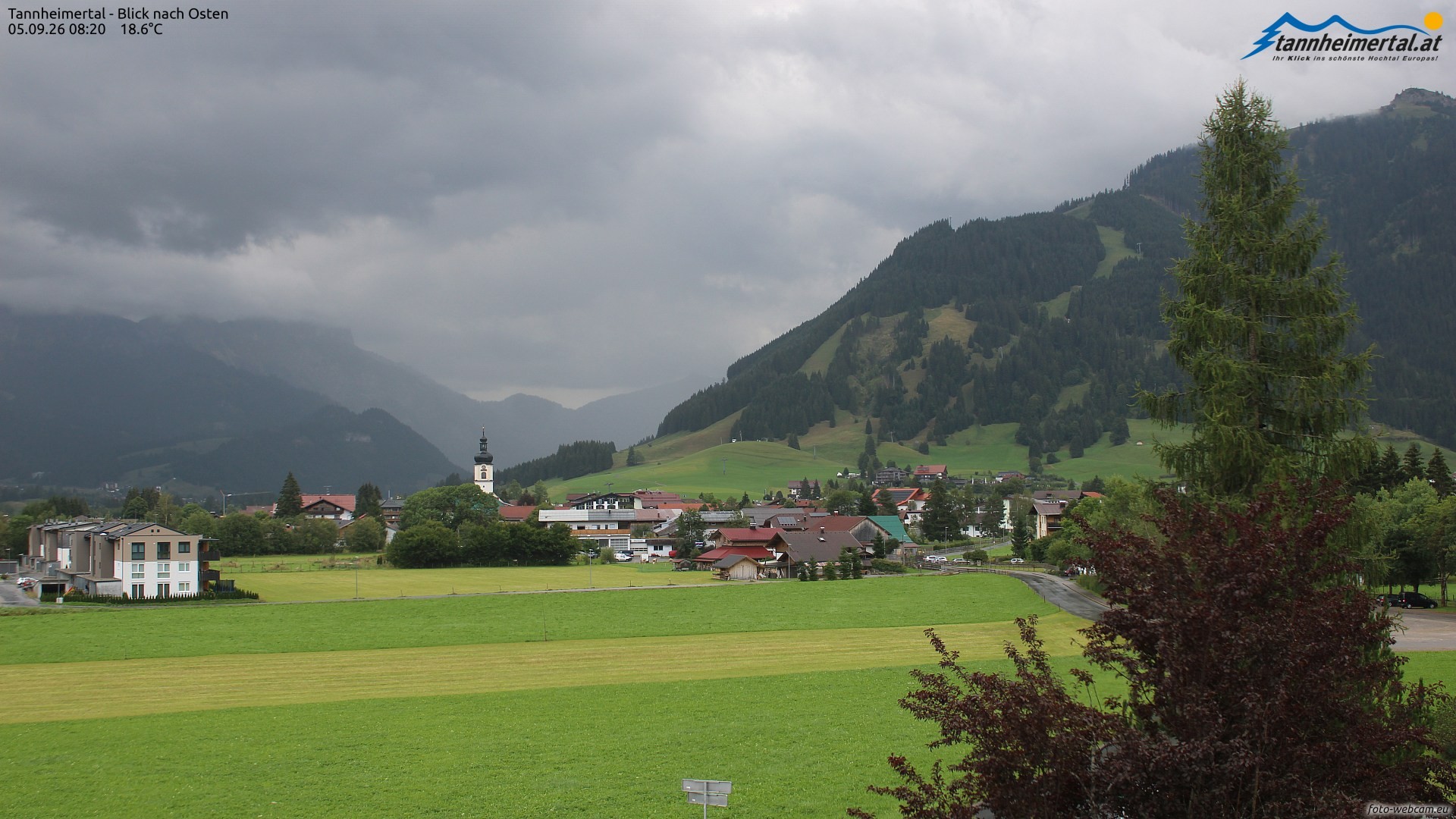Archived image Webcam Ski Resort Schattwald Zöblen