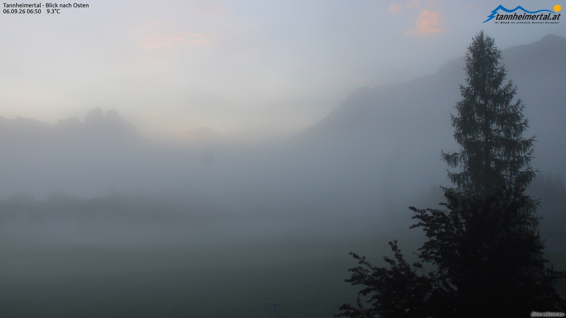 Archiv Foto Webcam Blick ins Tannheimer Tal