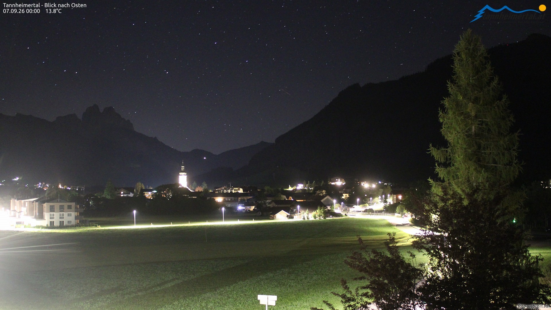 Archiv Foto Webcam Blick ins Tannheimer Tal