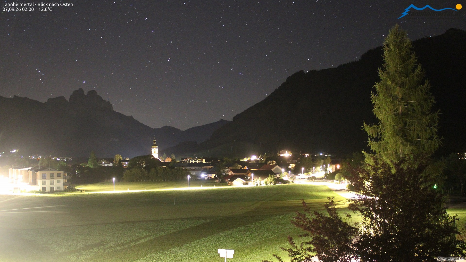 Archiv Foto Webcam Blick ins Tannheimer Tal