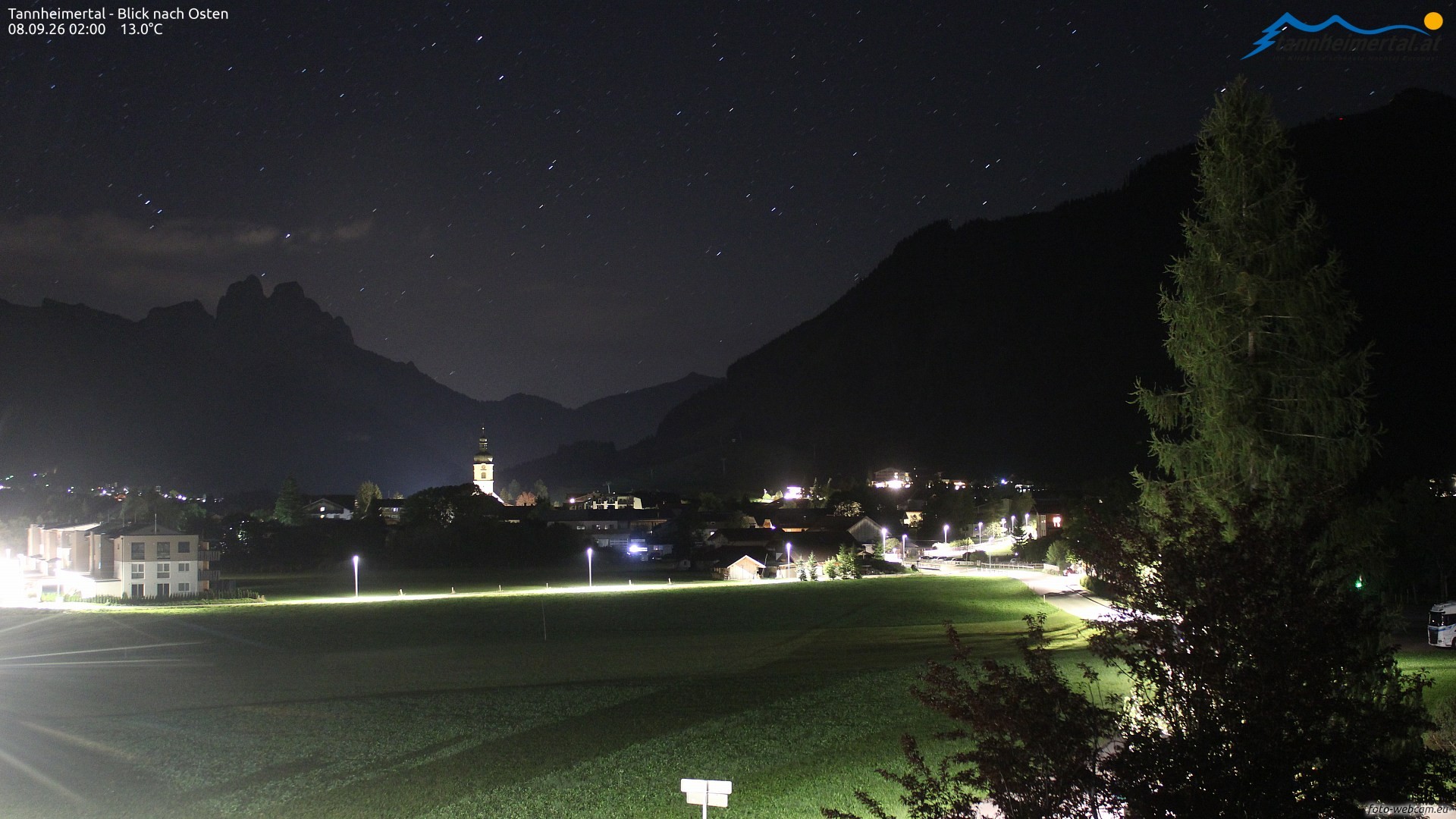 Archiv Foto Webcam Blick ins Tannheimer Tal