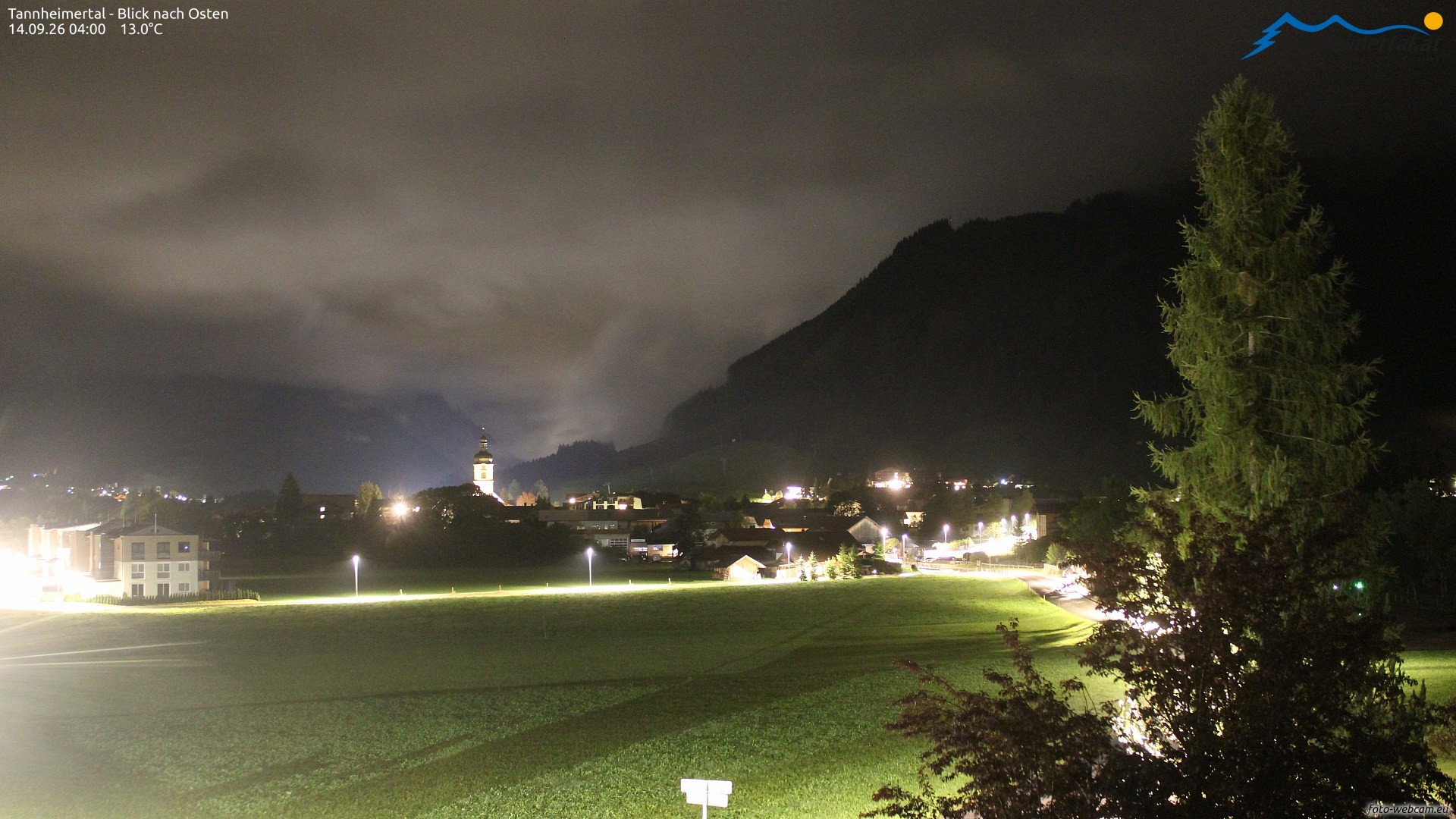 Archiv Foto Webcam Blick ins Tannheimer Tal