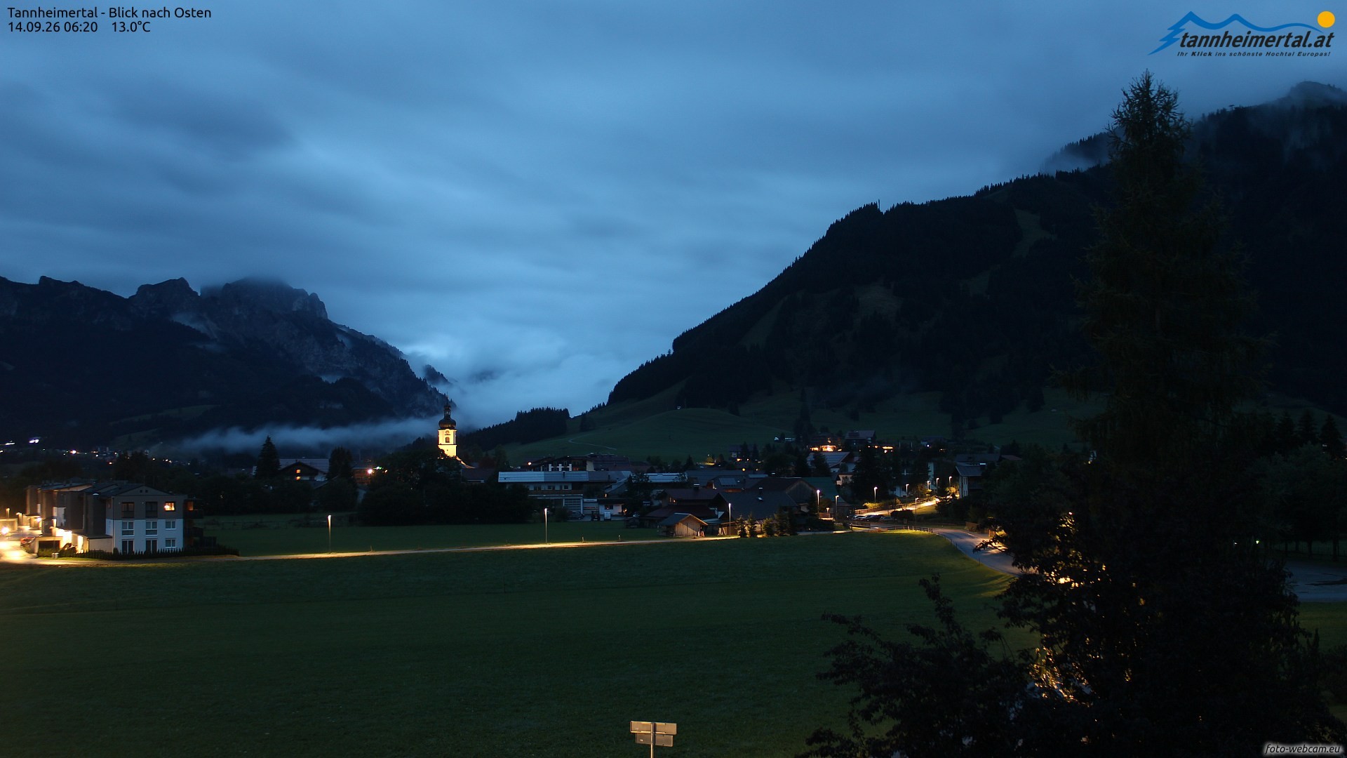 Archiv Foto Webcam Blick ins Tannheimer Tal