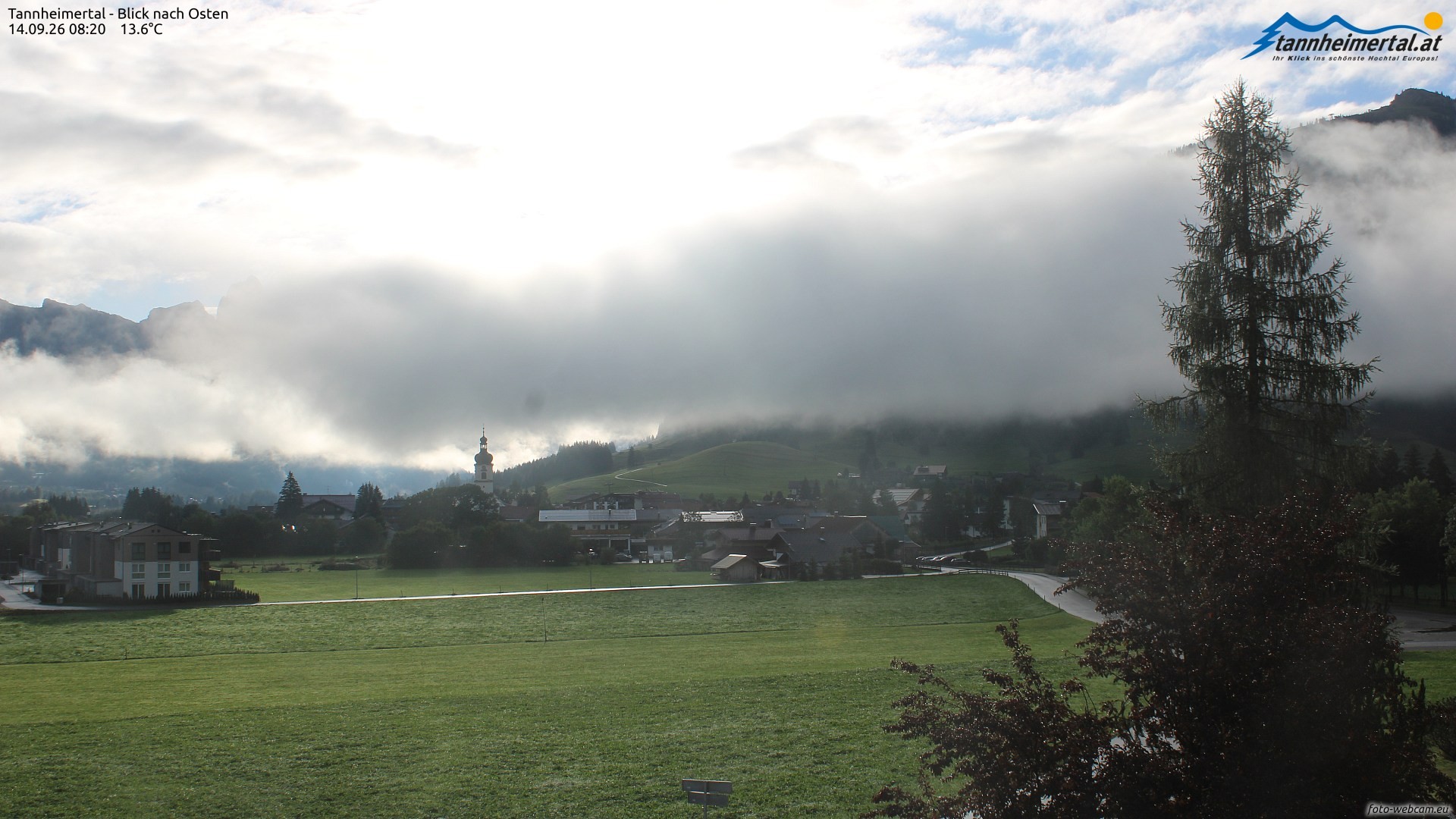 Archiv Foto Webcam Blick ins Tannheimer Tal
