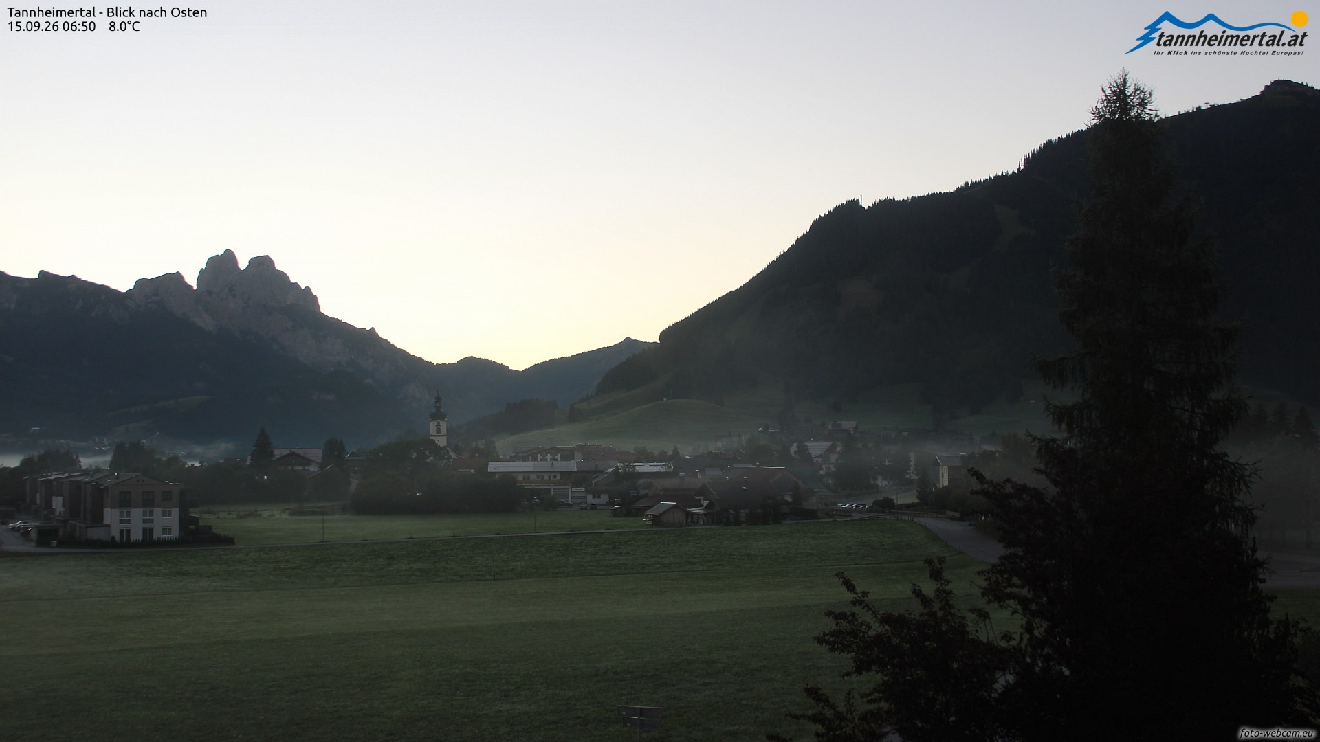 Archiv Foto Webcam Blick ins Tannheimer Tal