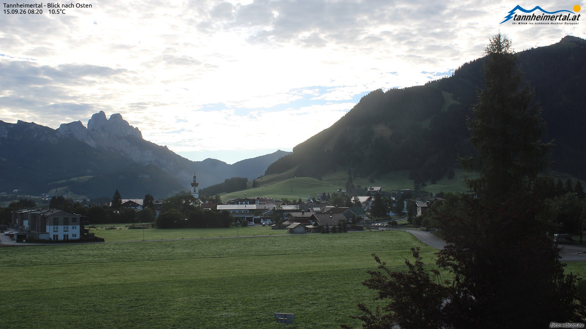 Archiv Foto Webcam Blick ins Tannheimer Tal