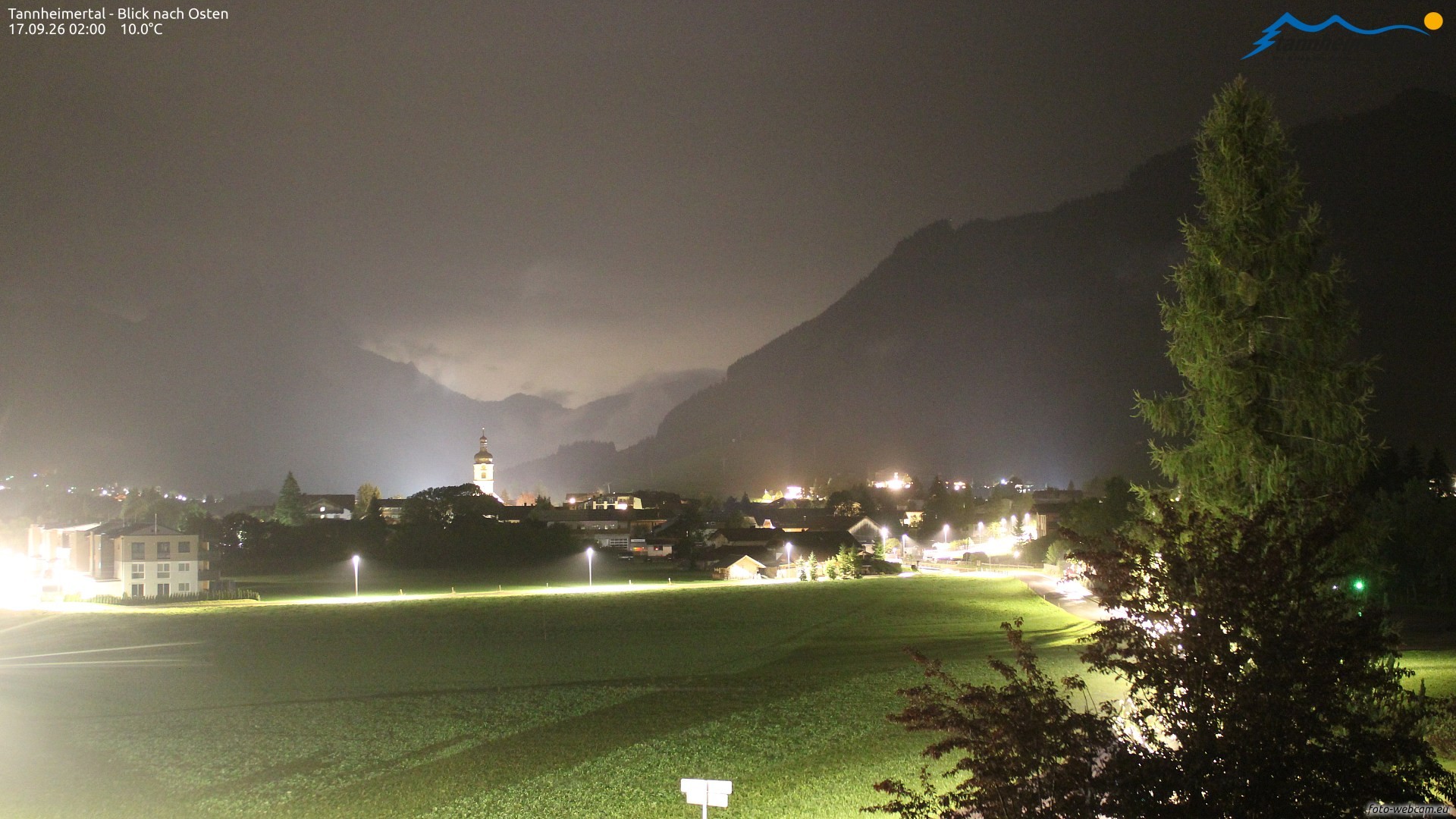 Archiv Foto Webcam Blick ins Tannheimer Tal