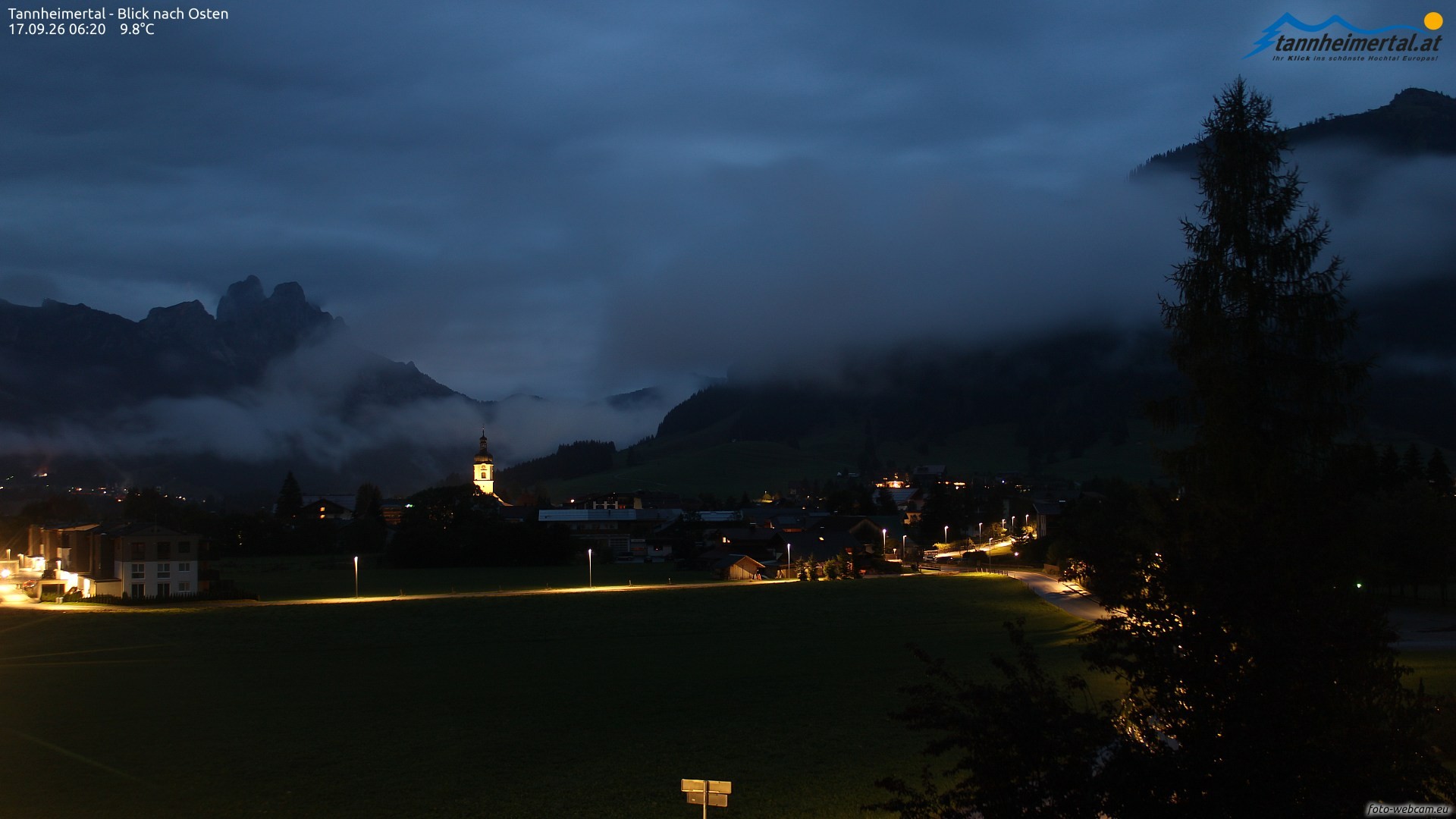 Archiv Foto Webcam Blick ins Tannheimer Tal