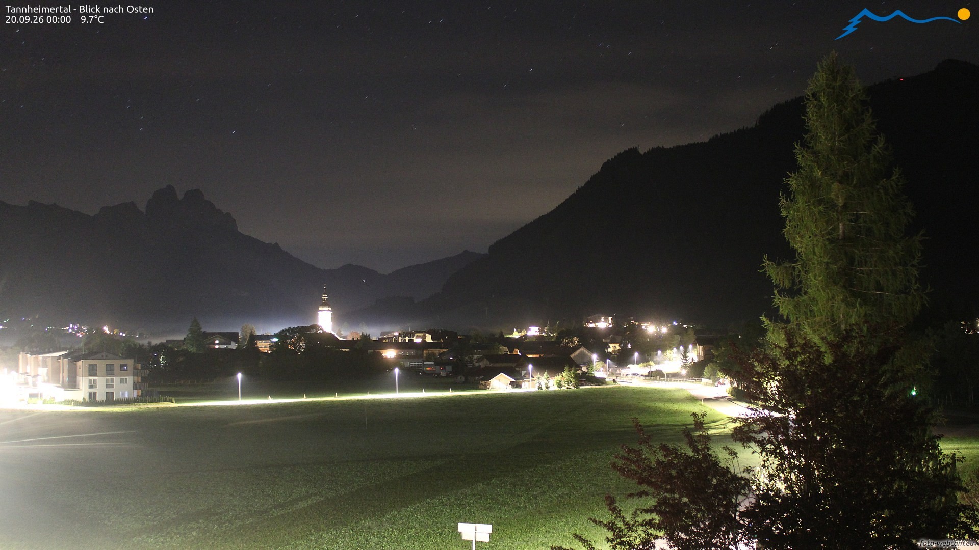 Archiv Foto Webcam Blick ins Tannheimer Tal