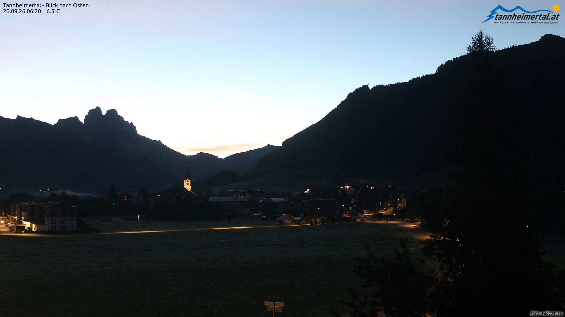 Archiv Foto Webcam Blick ins Tannheimer Tal