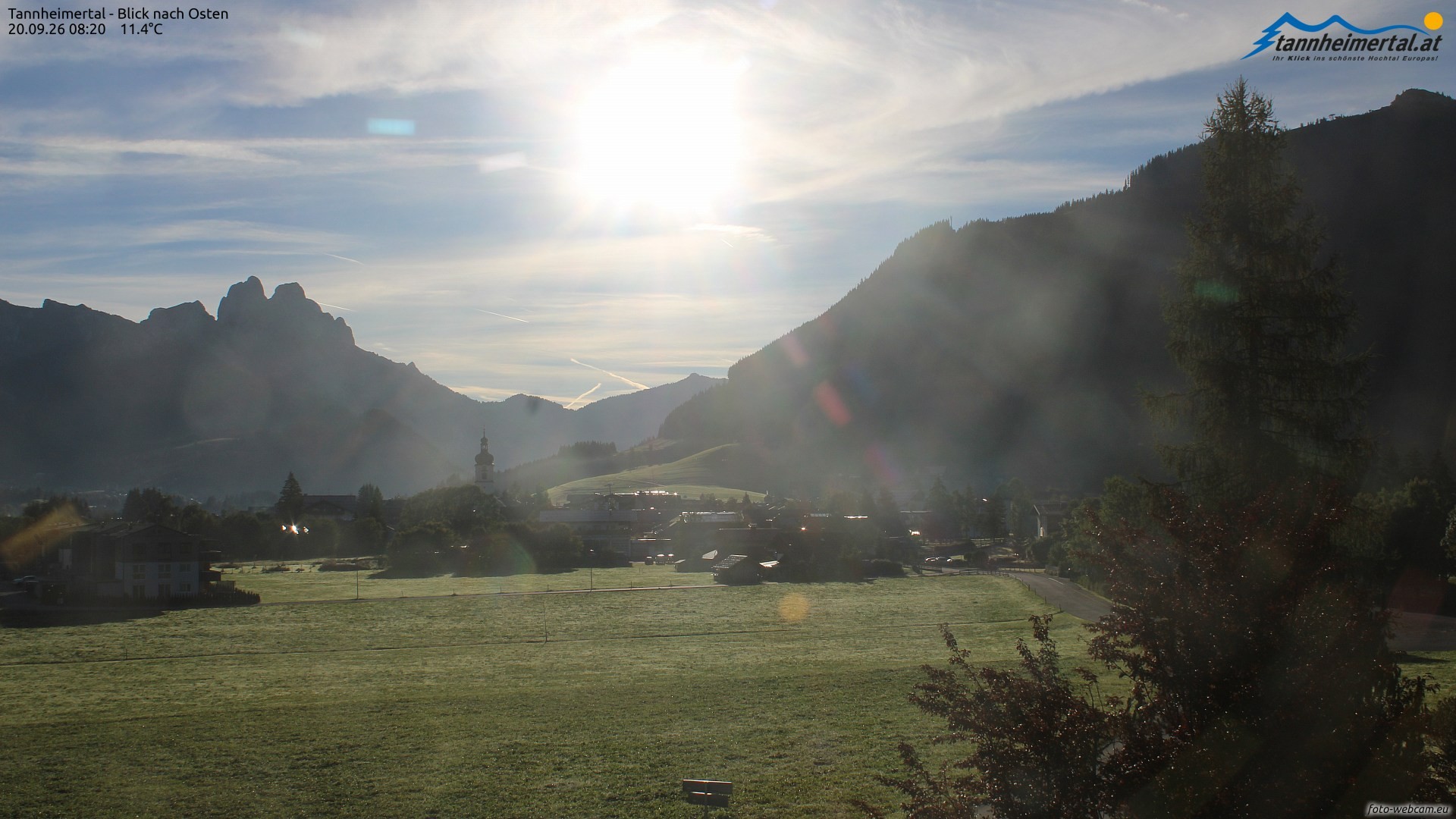 Archiv Foto Webcam Blick ins Tannheimer Tal