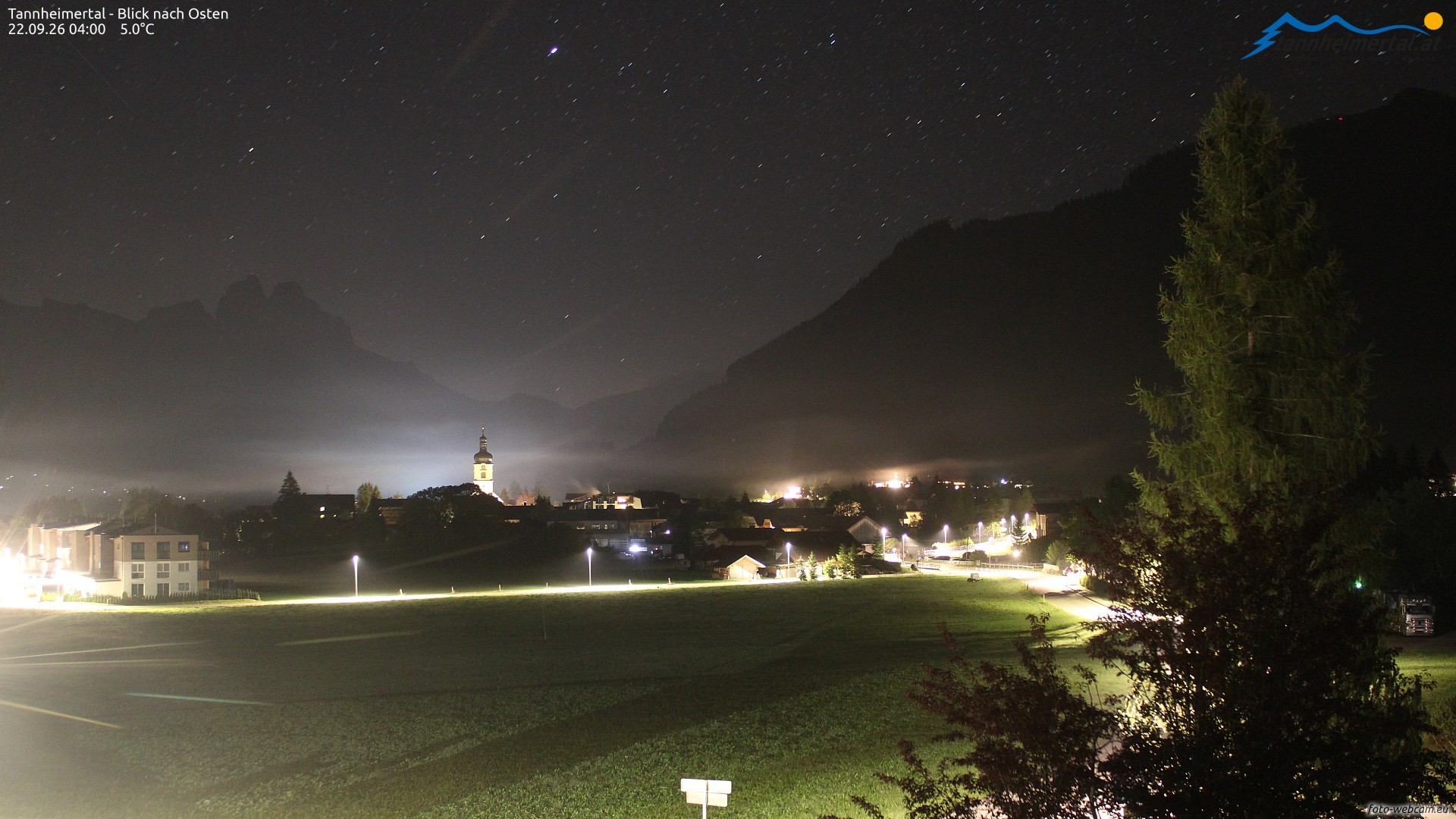 Archiv Foto Webcam Blick ins Tannheimer Tal