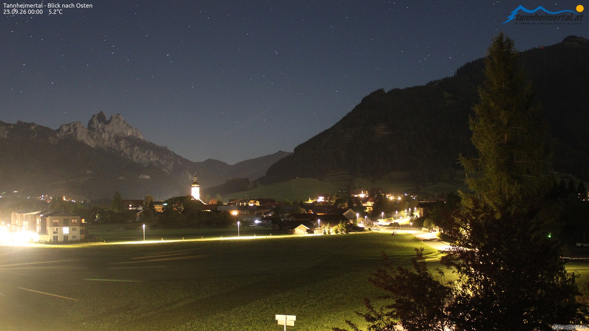 Archiv Foto Webcam Blick ins Tannheimer Tal