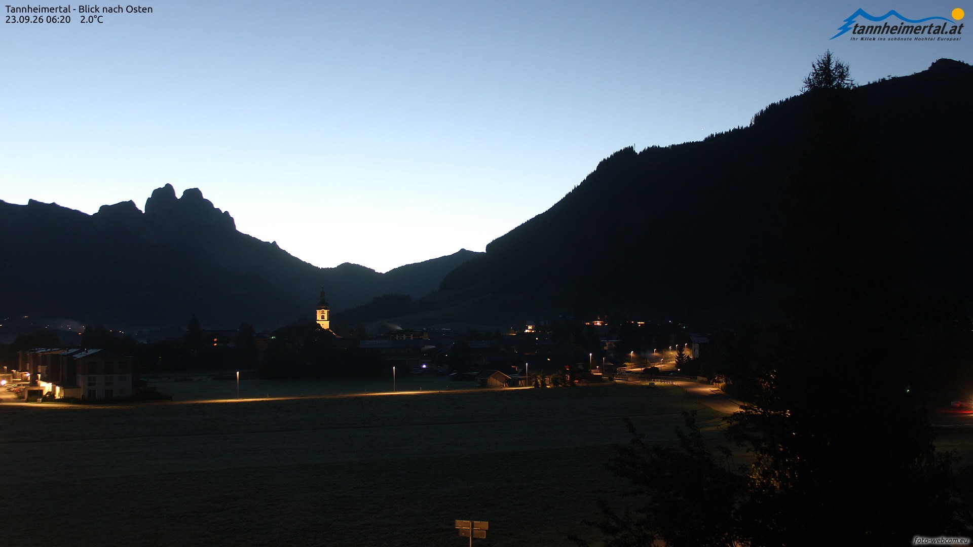 Archiv Foto Webcam Blick ins Tannheimer Tal