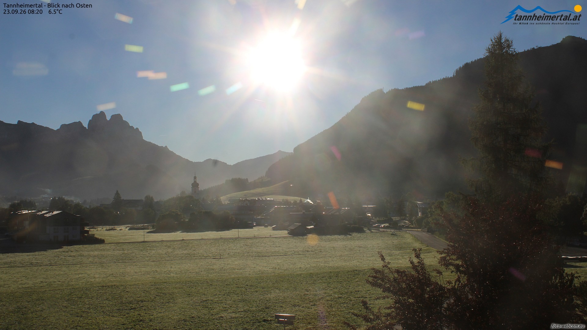Archiv Foto Webcam Blick ins Tannheimer Tal