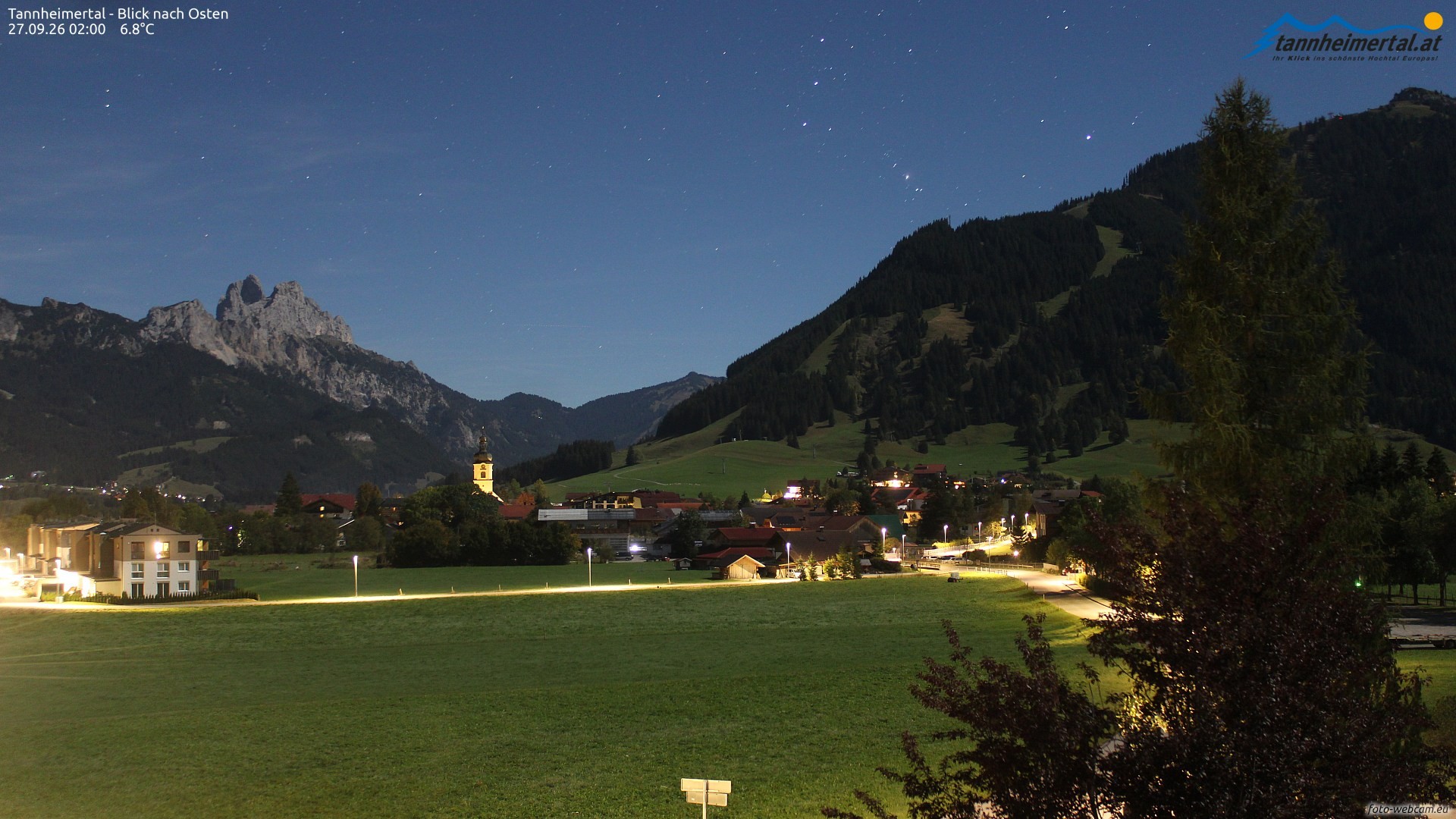 Archiv Foto Webcam Blick ins Tannheimer Tal