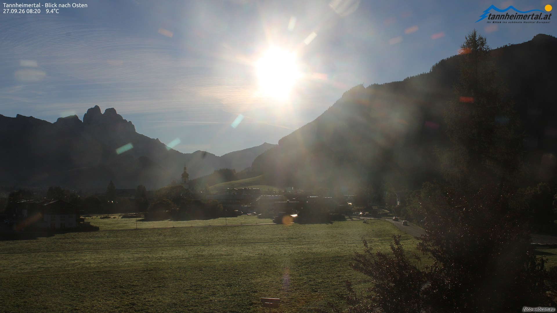 Archiv Foto Webcam Blick ins Tannheimer Tal