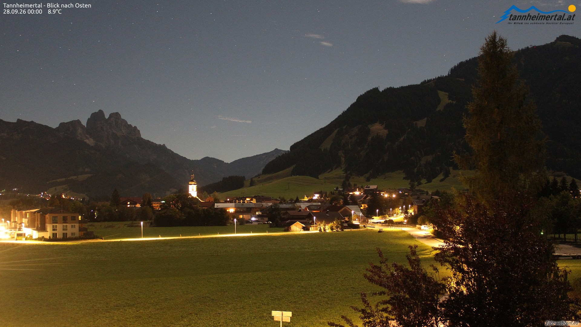 Archiv Foto Webcam Blick ins Tannheimer Tal