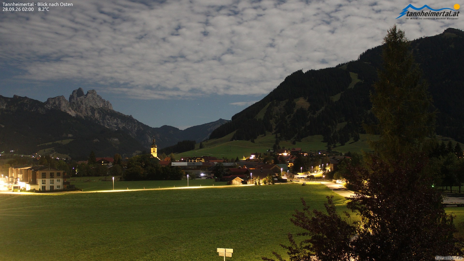 Archiv Foto Webcam Blick ins Tannheimer Tal