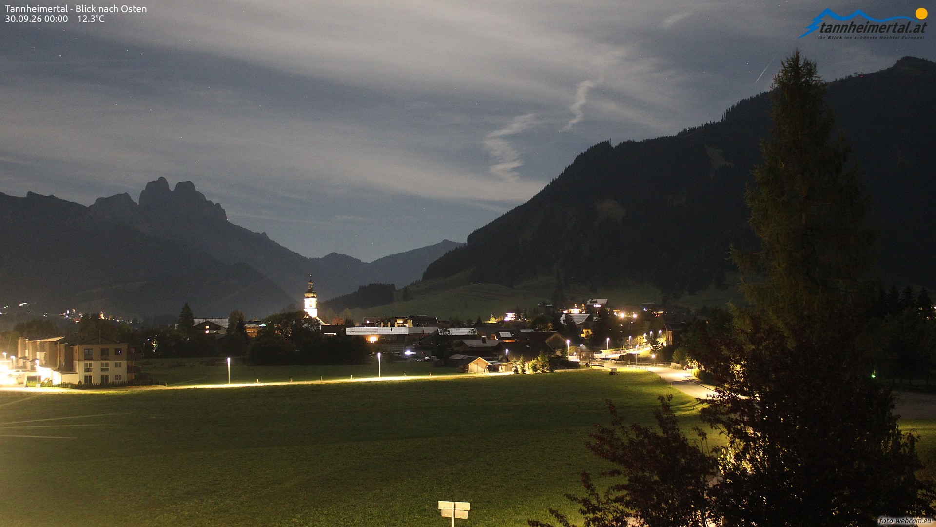 Archiv Foto Webcam Blick ins Tannheimer Tal