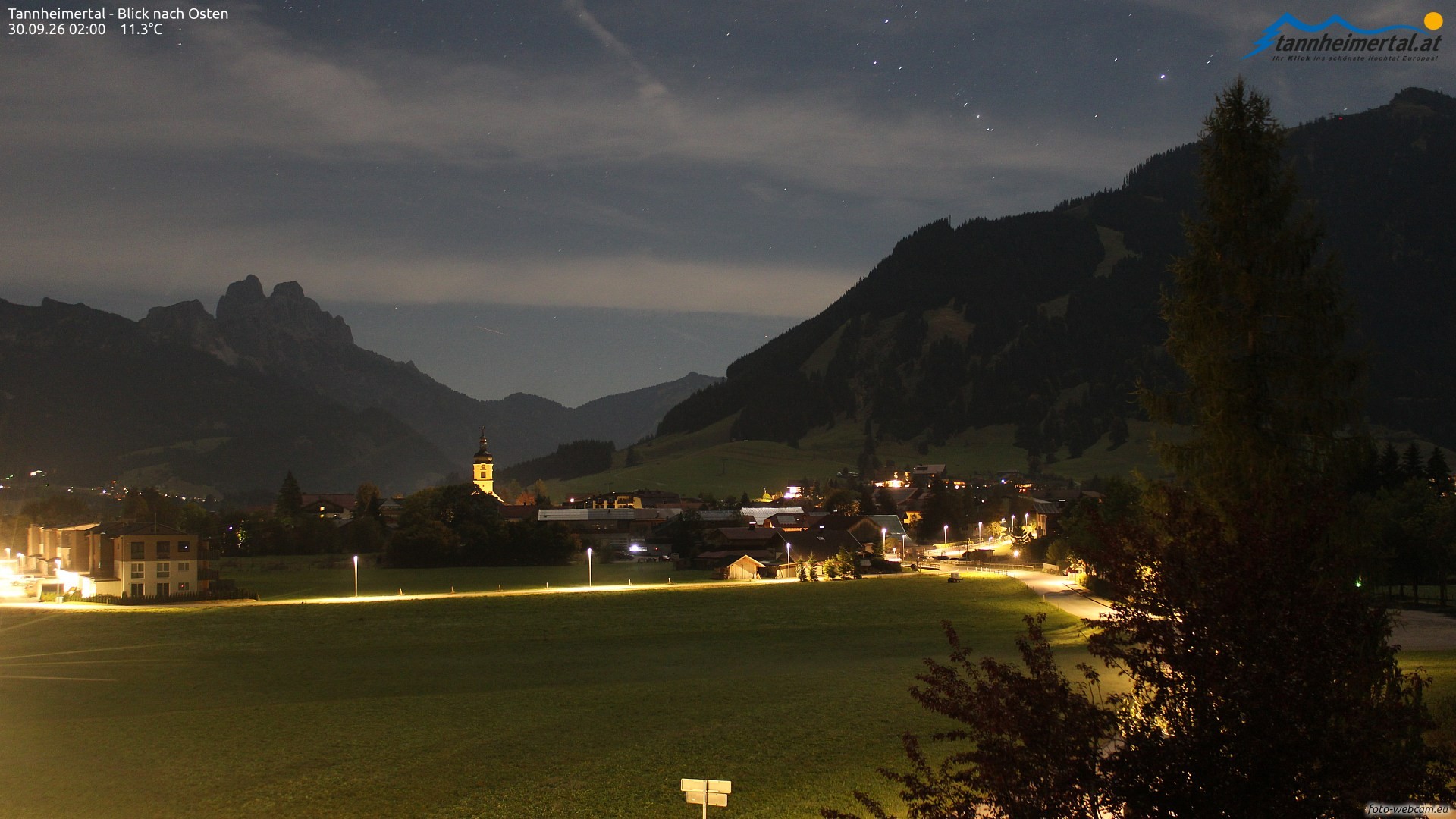 Archiv Foto Webcam Blick ins Tannheimer Tal