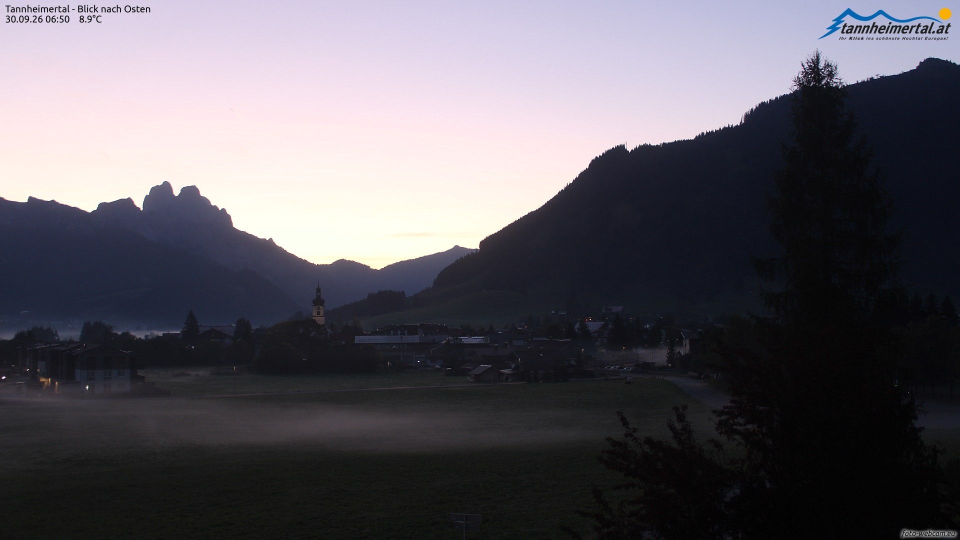 Archiv Foto Webcam Blick ins Tannheimer Tal