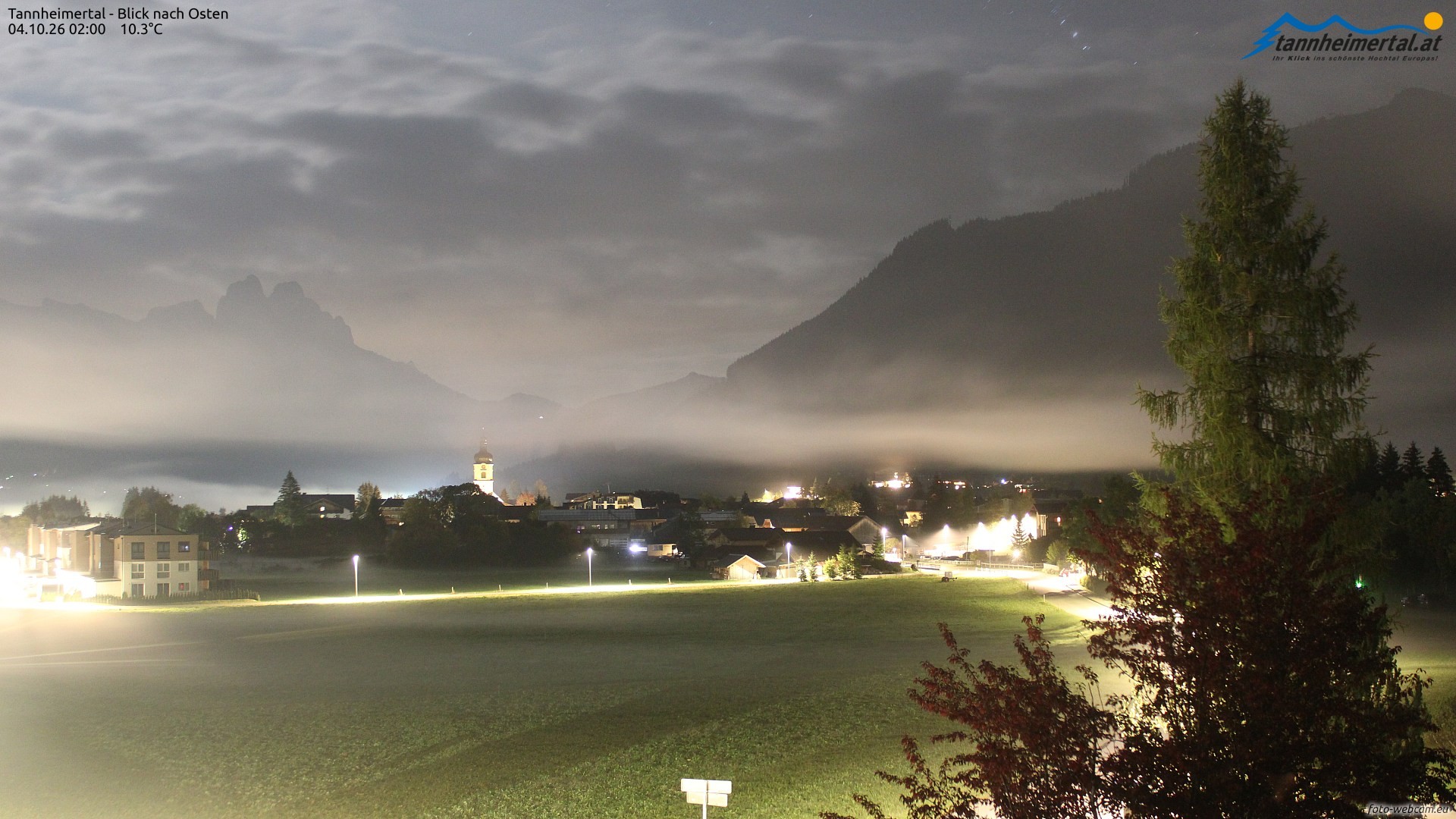 Archiv Foto Webcam Blick ins Tannheimer Tal