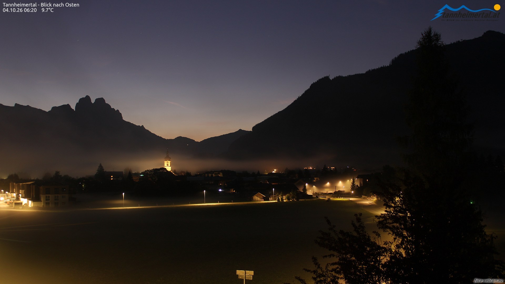 Archiv Foto Webcam Blick ins Tannheimer Tal
