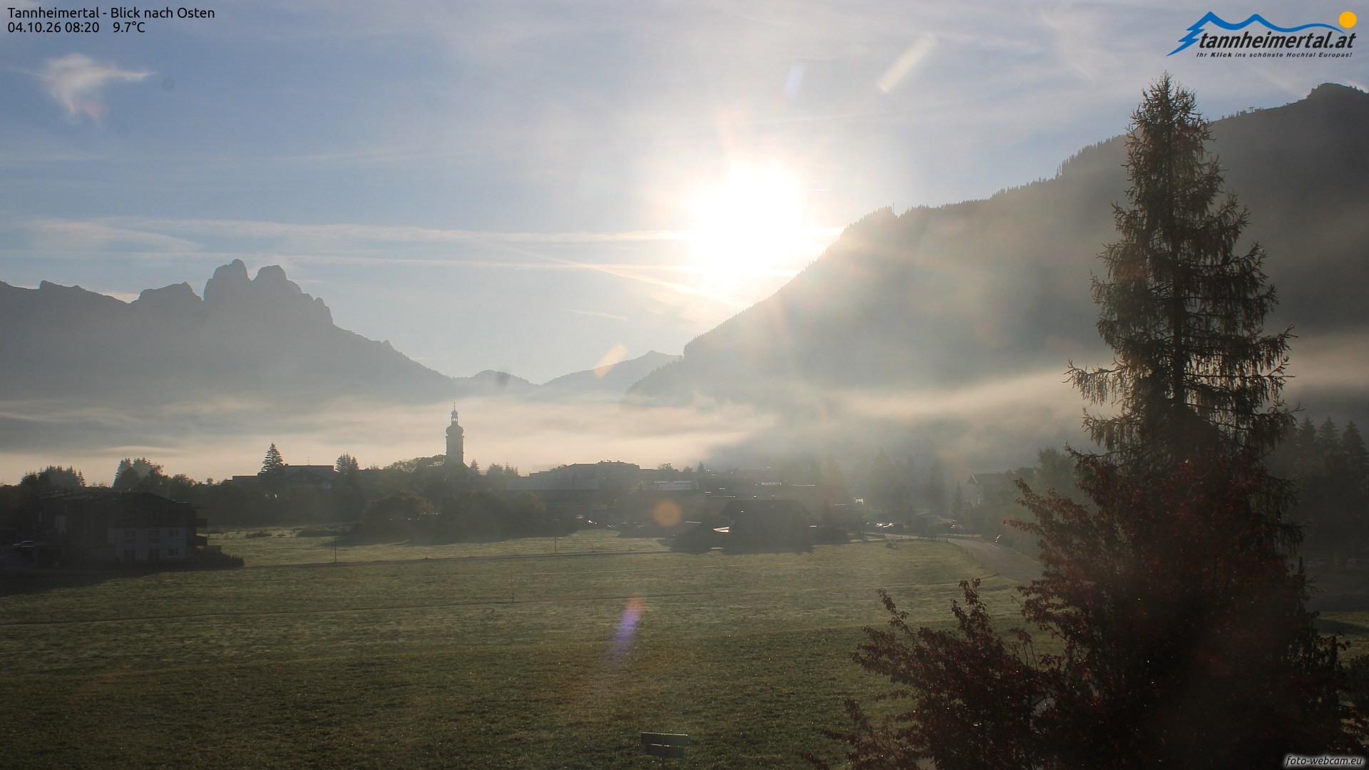 Archiv Foto Webcam Blick ins Tannheimer Tal