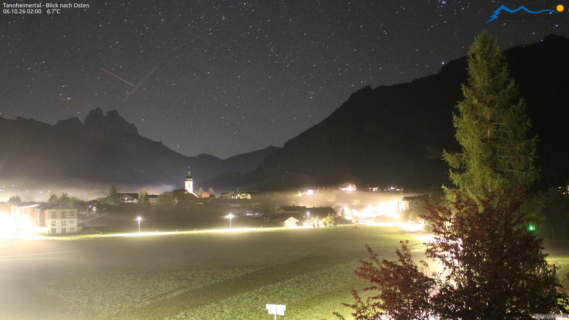 Archiv Foto Webcam Blick ins Tannheimer Tal
