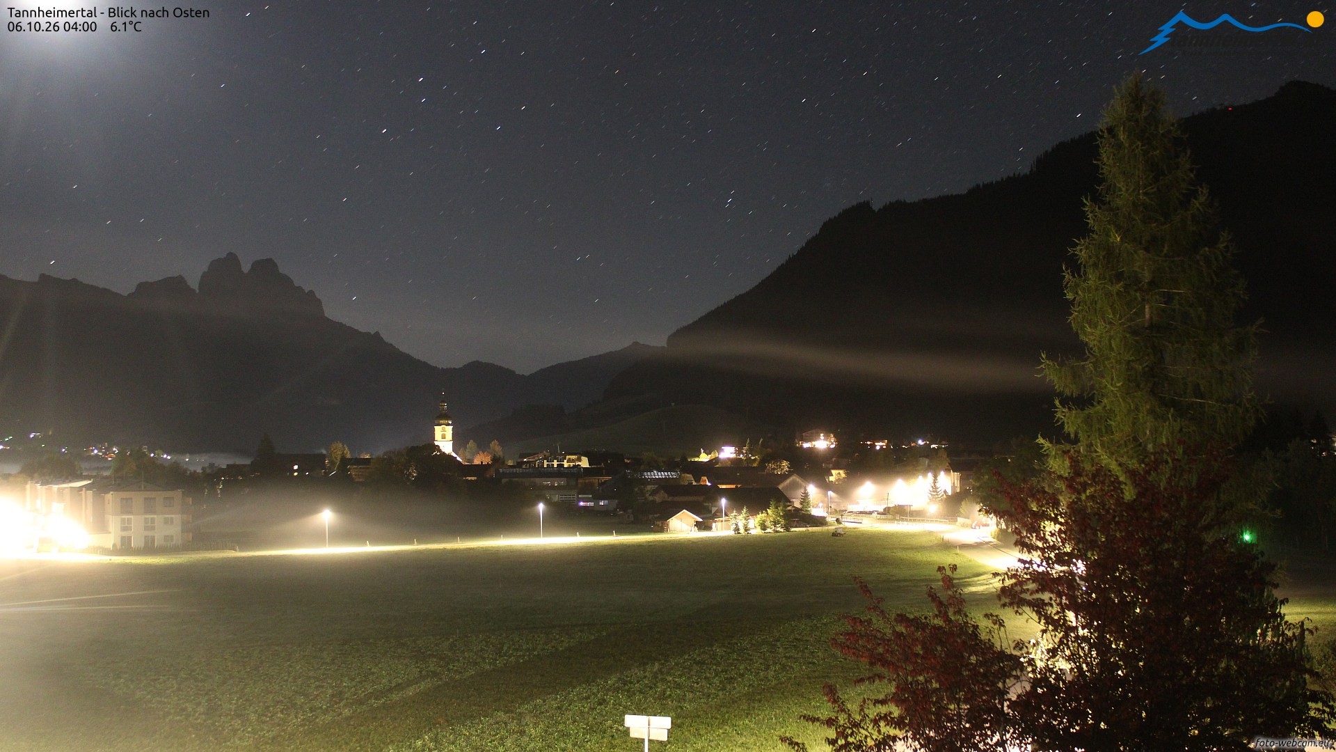 Archiv Foto Webcam Blick ins Tannheimer Tal