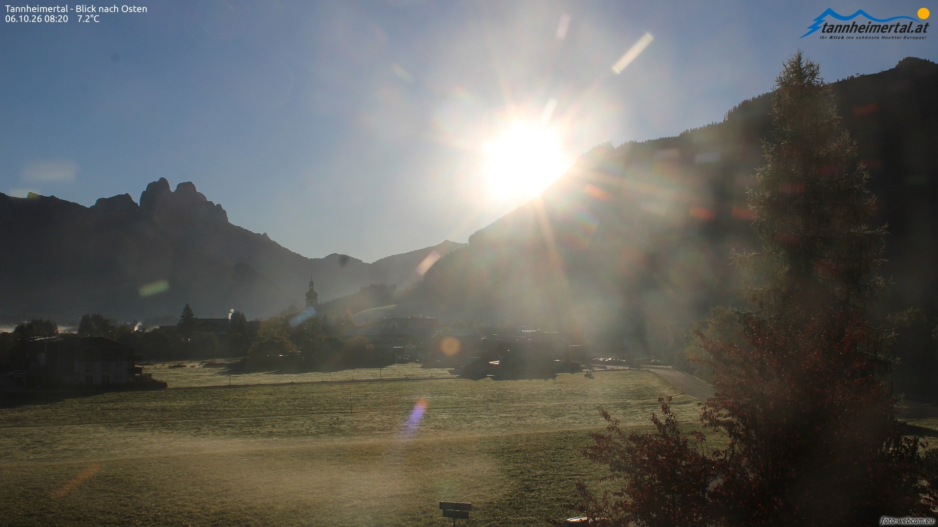 Archiv Foto Webcam Blick ins Tannheimer Tal