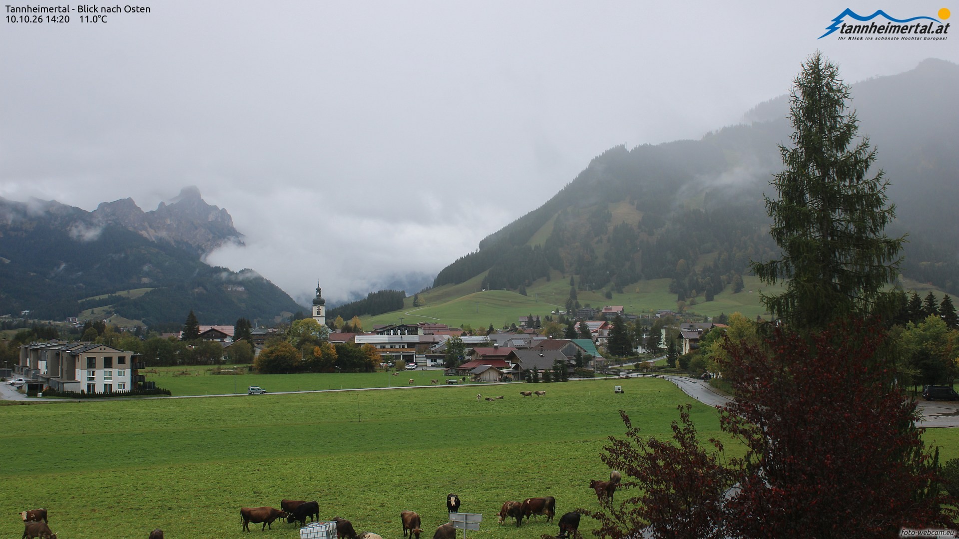 Archived image Webcam Ski Resort Schattwald Zöblen