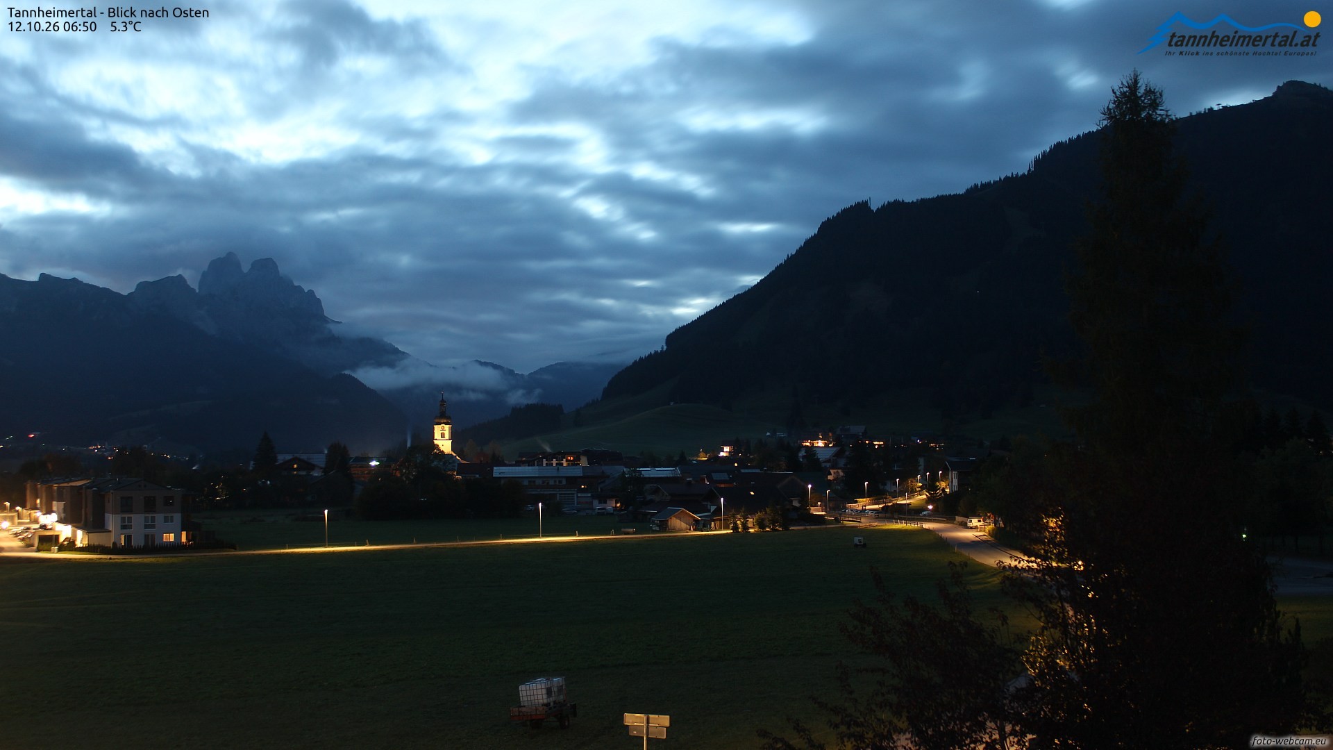 Archiv Foto Webcam Blick ins Tannheimer Tal