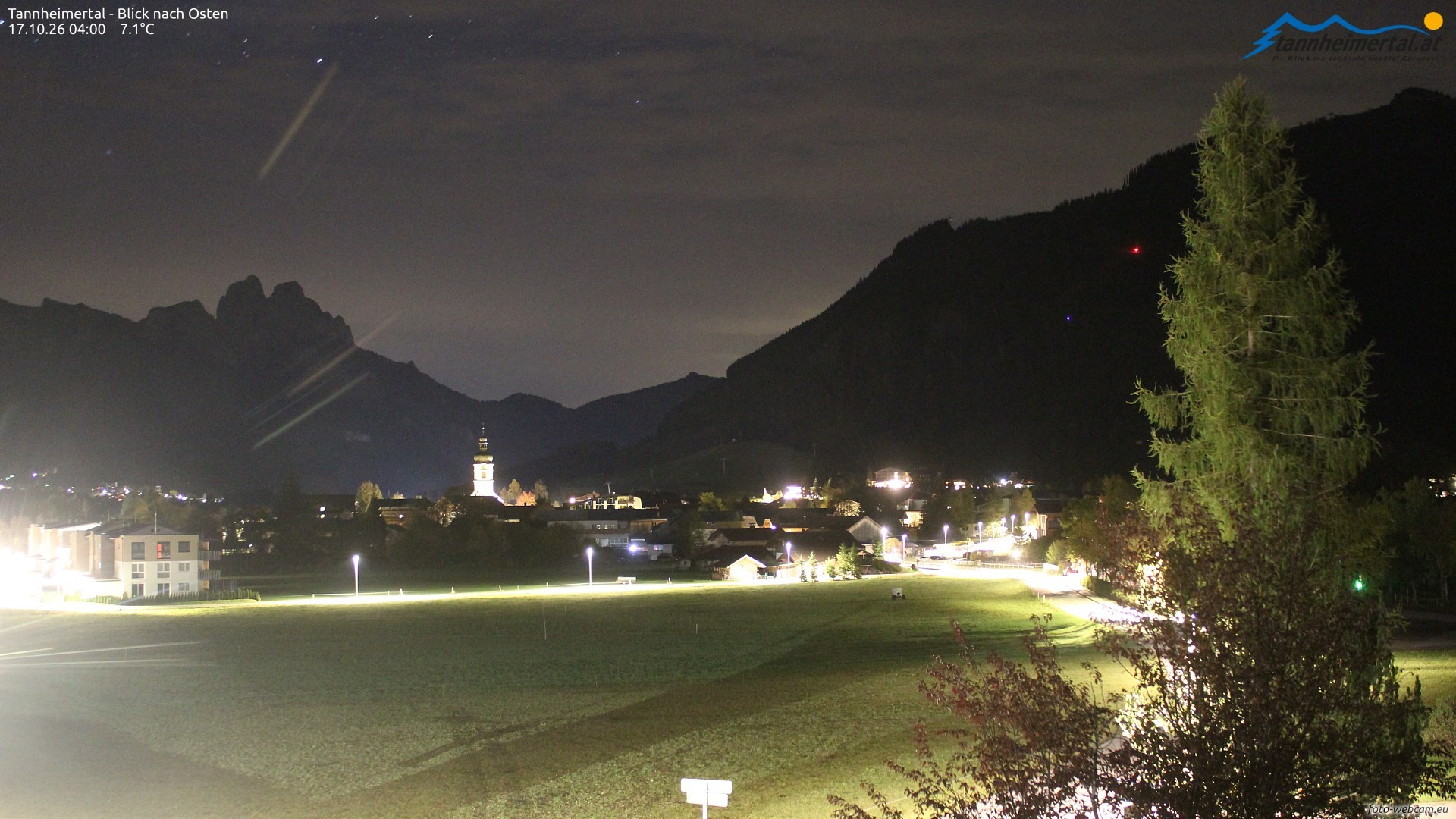 Archiv Foto Webcam Blick ins Tannheimer Tal