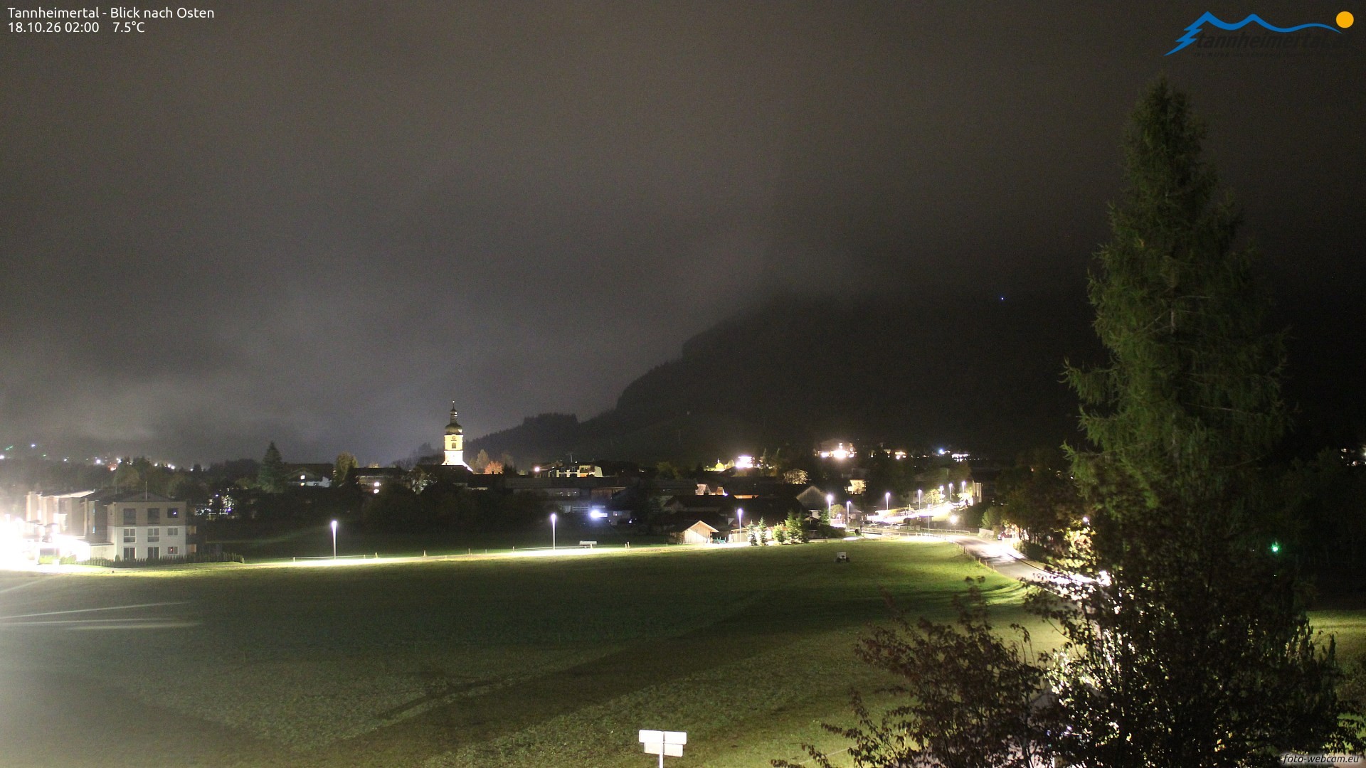Archiv Foto Webcam Blick ins Tannheimer Tal