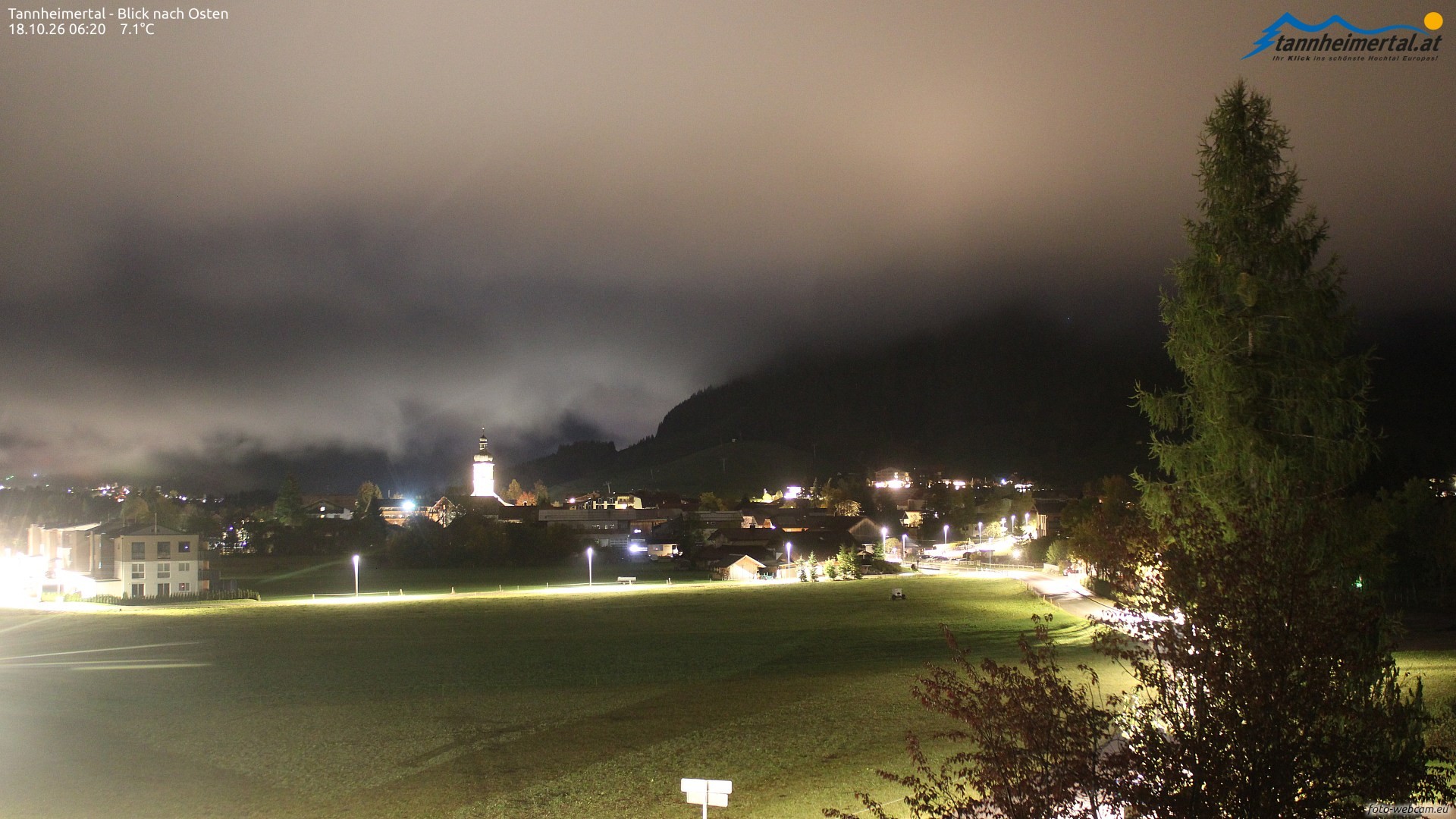 Archiv Foto Webcam Blick ins Tannheimer Tal