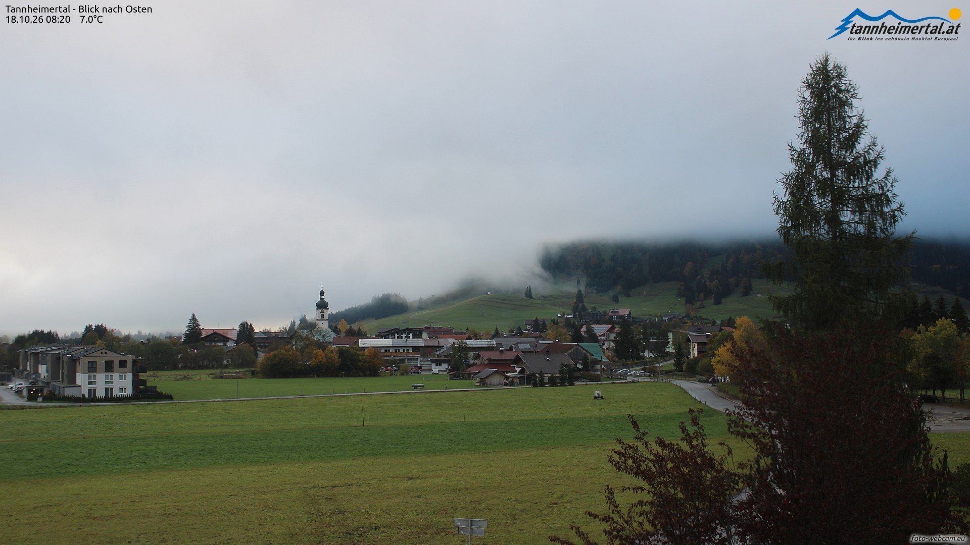 Archiv Foto Webcam Blick ins Tannheimer Tal