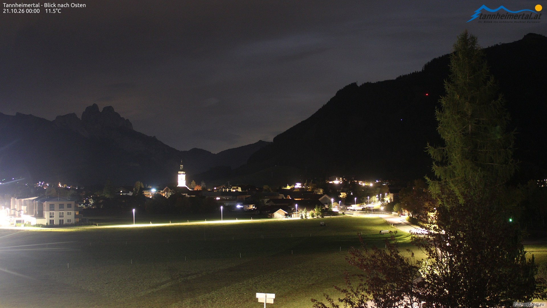 Archiv Foto Webcam Blick ins Tannheimer Tal
