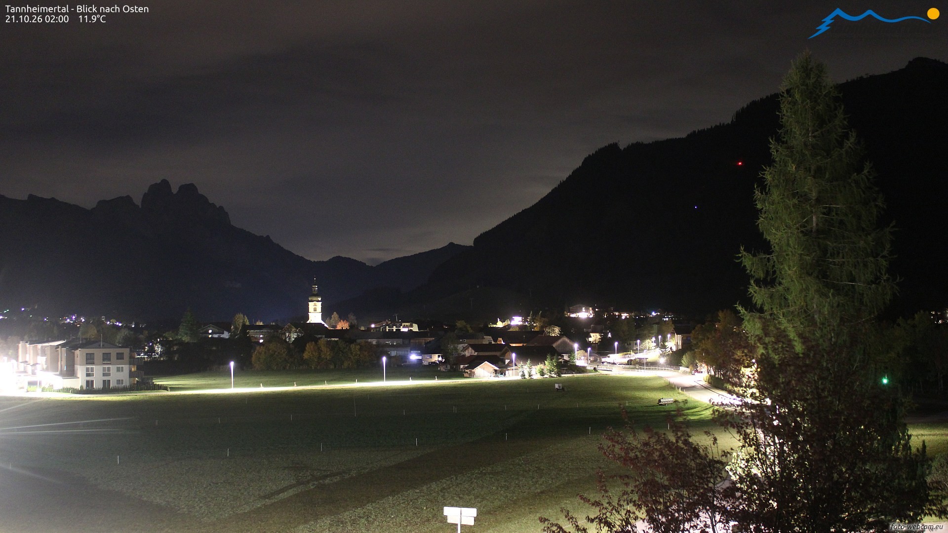 Archiv Foto Webcam Blick ins Tannheimer Tal