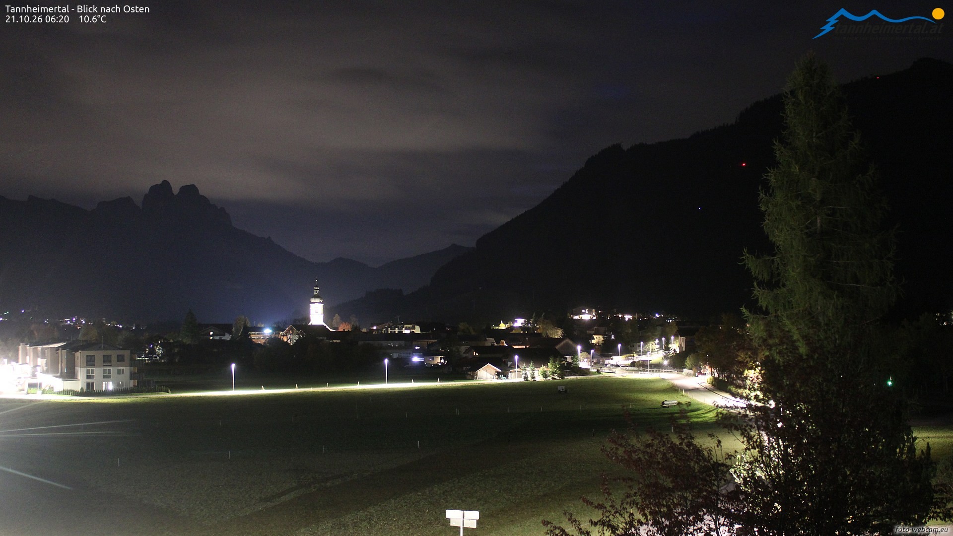 Archiv Foto Webcam Blick ins Tannheimer Tal
